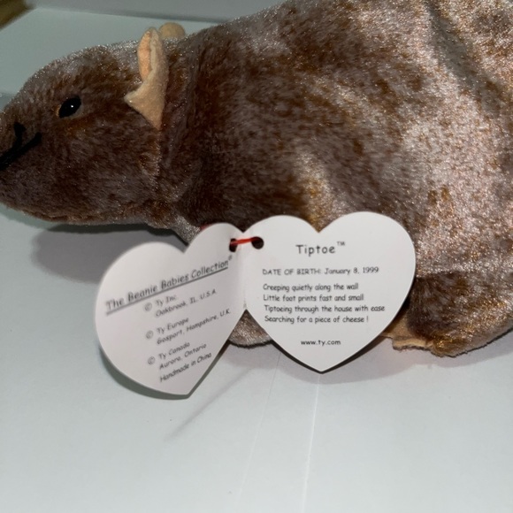 Tiptoe - Ty Beanie Babies - Vintage Collection 99 w/ Errors - Hologram Tush Tag - Picture 5 of 5